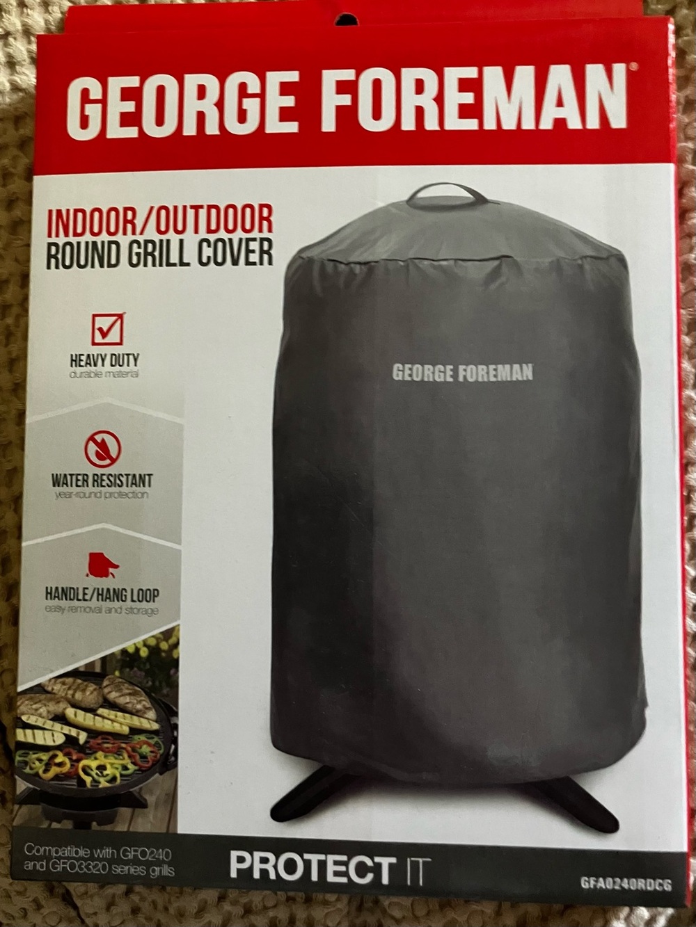 George Foremam Indoor/Outdoor Round Grill Cover
